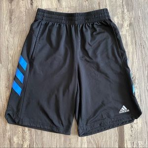 Adidas Black/Blue “Pro Sport 36” Boys Shorts - M(10/12)